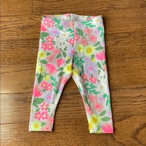Cat & Jack girls floral leggings